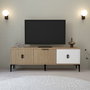 Hanah Home Neva 3502 Soporte para TV Roble y Blanco